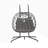Wicker Rattan Patio Basket Egg Swing Chair with UV Resistant Cushions-925320615-925320665