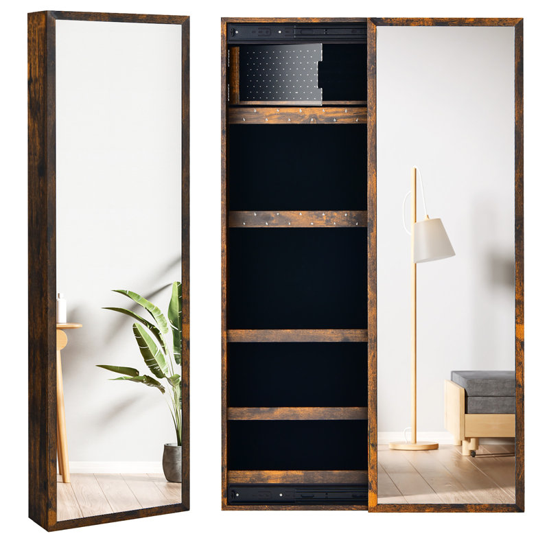 Armoire à bijoux murale LeMonds, Brun