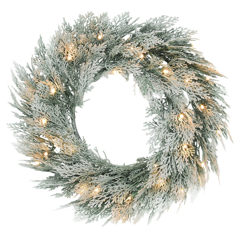 Faux Lighted Metal 60.00cm Wreath