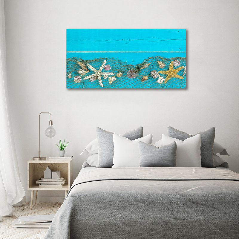 Starfish And Shells - Print, Canvas, 70cm H x 140cm W x 2cm D