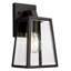 Lanterne murale d'extérieur noire 1 lumière Clarence-769845262
