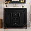  Vanity with Sink, Modern Cabinet with 2 Drawers and Soft Closing Doors, Freestanding Bathroom Design-1937781570