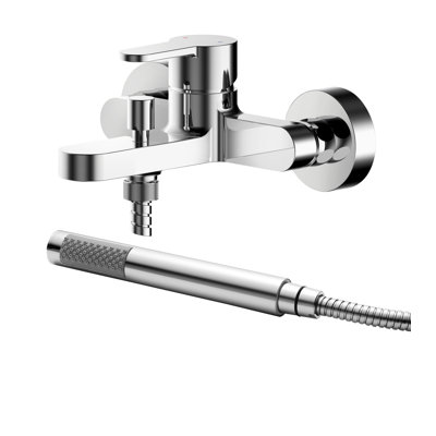 Arvan 1 Handle Bath Shower Mixer with Diverter and Handshower Included