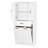 White Bathroom Cabinet With Two Laundry . , Painted Surface. Adjustable Shelf For Organized And Hygienic Storage. Doors & Drawer A Clean Tidy Material, Painted. Space. Area-593640514