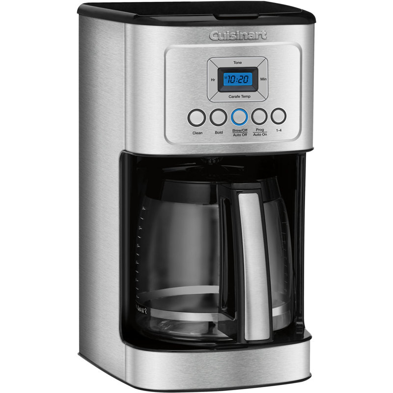 Cuisinart 14-Cup Programmable Coffeemaker with Glass Carafe, Fully Automatic for Brew Strength Control & 1-4 Cup Setting