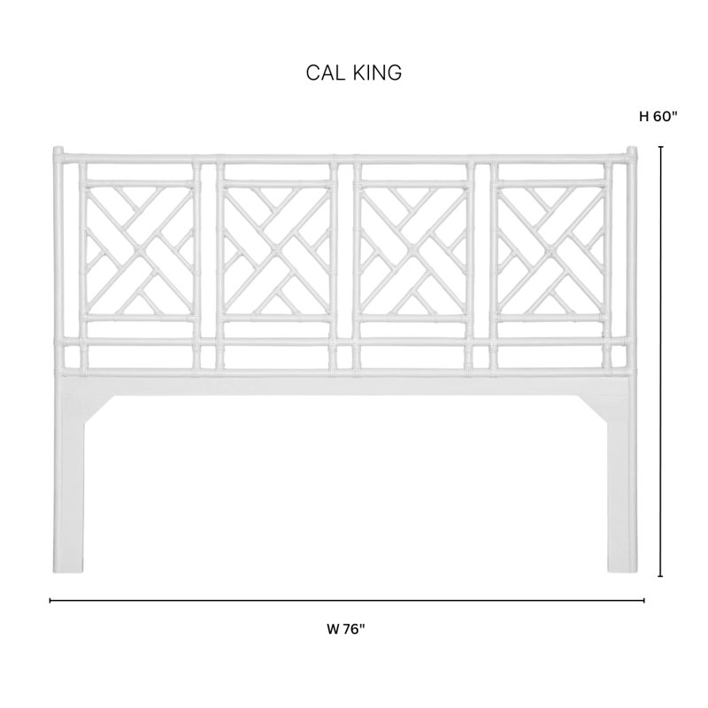 Chippendale Standard Bed, Black, California King
