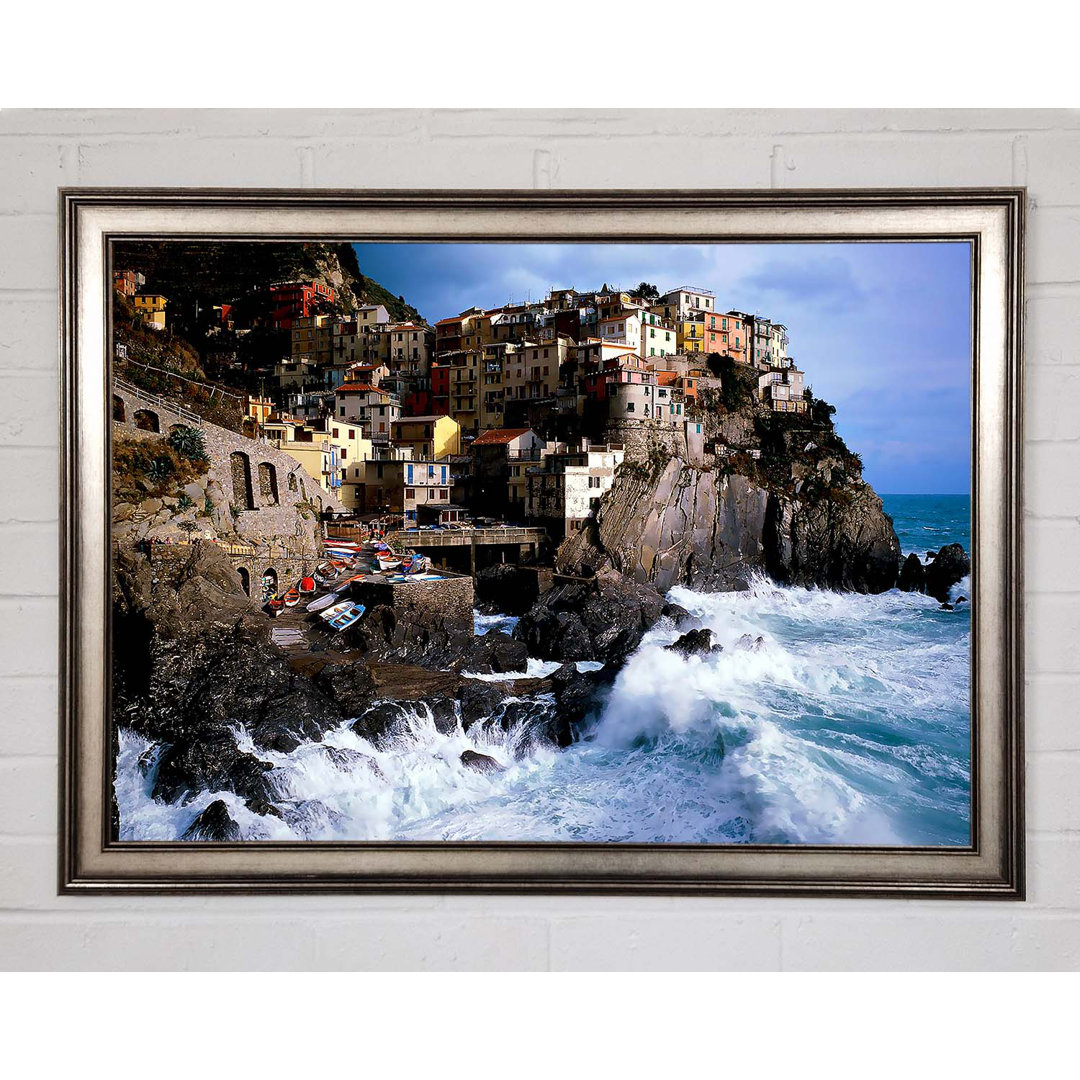 Manarola Italien Gerahmter Druck