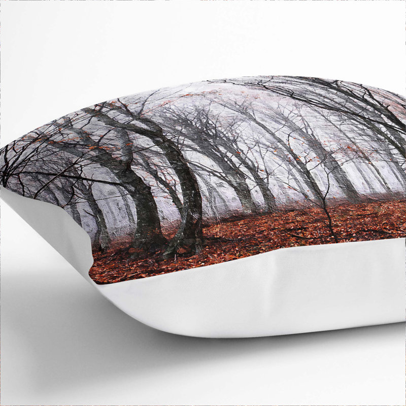 Square Throw Cushion, 40cm H x 40cm W x 15cm D, White