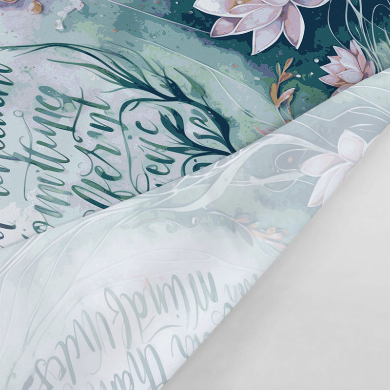 Tapisserie murale «Thanksgiving Mindfulness gratitude messages», 68 po x 80 po