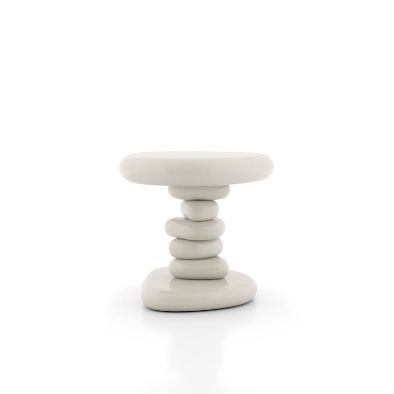 Table d'appoint Jahmaal, Crème, crème