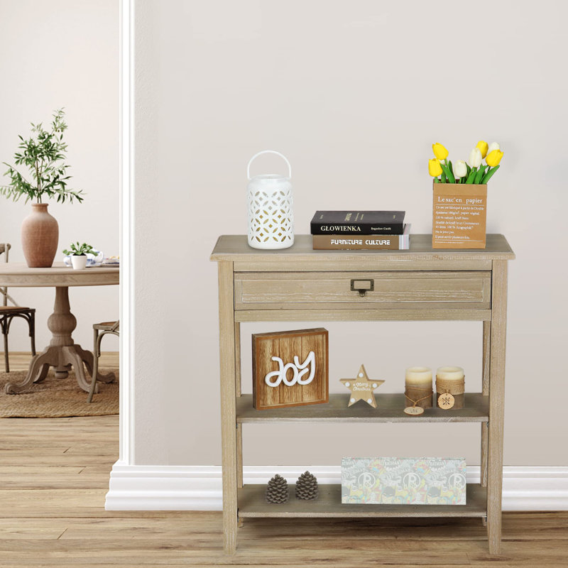 Bodmin 29"W Console Table with Shelf, Natural