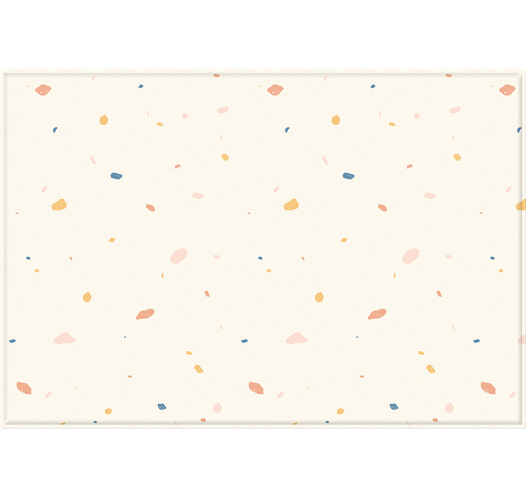 Jelly Terrazzo / Sage Beige Reversible Soft Plastic Play Mat Parklon