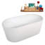 Baignoire autoportante 59 "avec drain interne Streamline-101637766