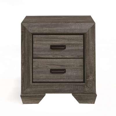 Table de chevet rustique à 2 tiroirs, parfaite pour les chambres douillettes et organisées