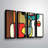 «Vibrant Colorful Abstract III» de Makris, impression d'art graphique sur plusieurs pièces-24305318-24305317