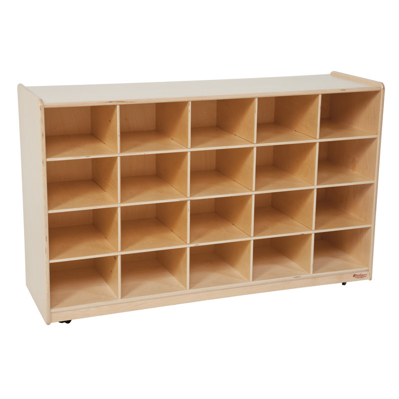 Casier Tip-Me-Not 20 compartiments avec roulettes, Aucun panier inclus, Non