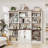 70" Tall Bookshelves And Bookcases With Doors Large Bookshelf With Drawers, Farmhouse Bookcase With Storage Cabinet, Standing Display Storage Bookshelf For Home Office,-811312365