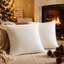 Housse de coussin en velours de couleur unie-131203664