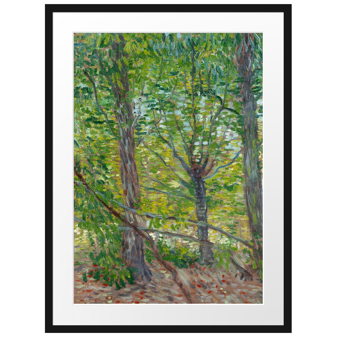 Gerahmter Kunstdruck Trees von Vincent Van Gogh