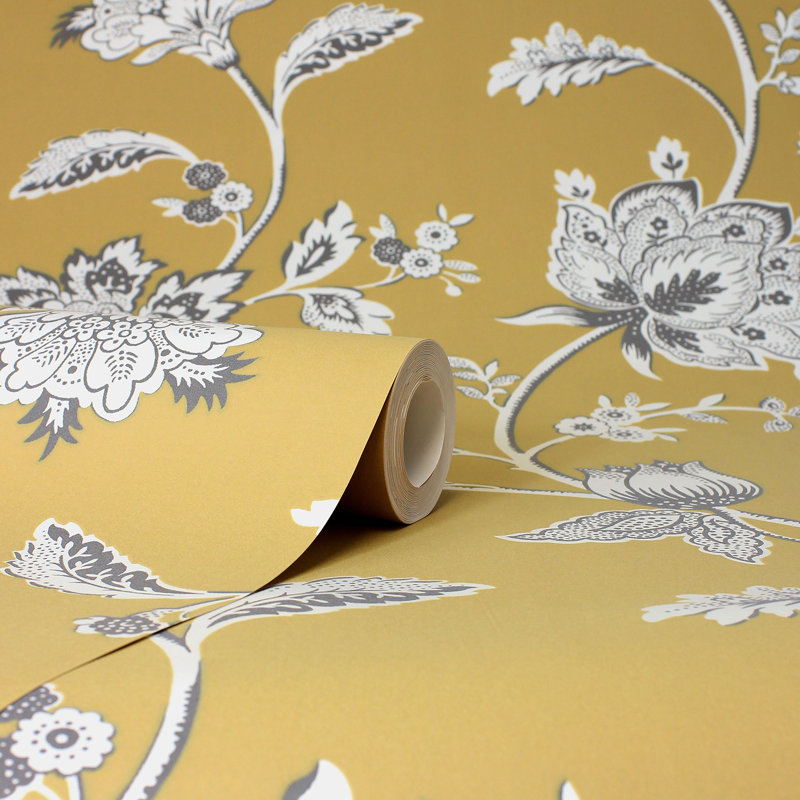 Juliette Jacobean Wallpaper, Yellow