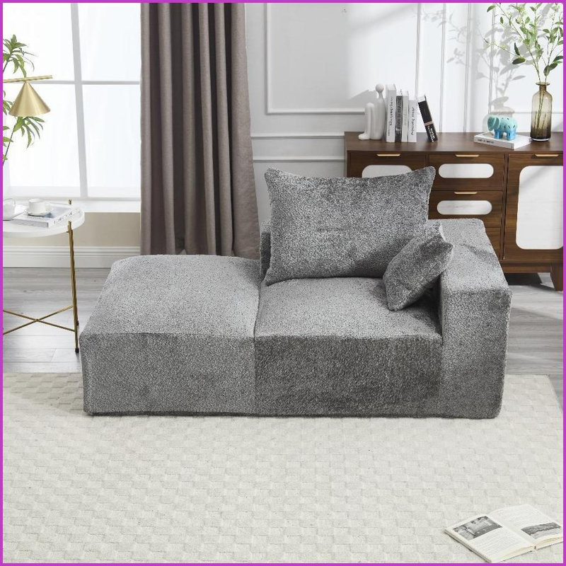 Canapé en chenille 2 places UNIS UNI US WIN - Siège profond, sans installation, transport facile pour le salon | Chenille | Dossier rembourré | Accoudoirs évasés