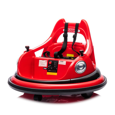 12V ride on bumper car for kids,electric car for kids,1.5-5 Years Old,W/Remote Control, LED Lights, Bluetooth & 360 Degree Spin, Vehicle body with anti-collision padding
Five-point Safety Belt,2wd