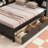 L-Shaped Bookcases Bed With Power Outlets, USB Charging Ports,Two Drawers-1886304742-1886304741