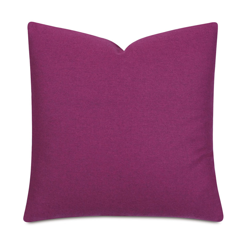 Heathered Wool Textured Wool Blend Throw Pillow