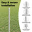 Fence with Post Segment Outdoor Barrier Garden Terrace Divider Boundary-1371456953-1371456958