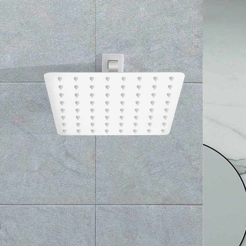 Rain 1.8 GPM GPM with Self-Cleaning, White