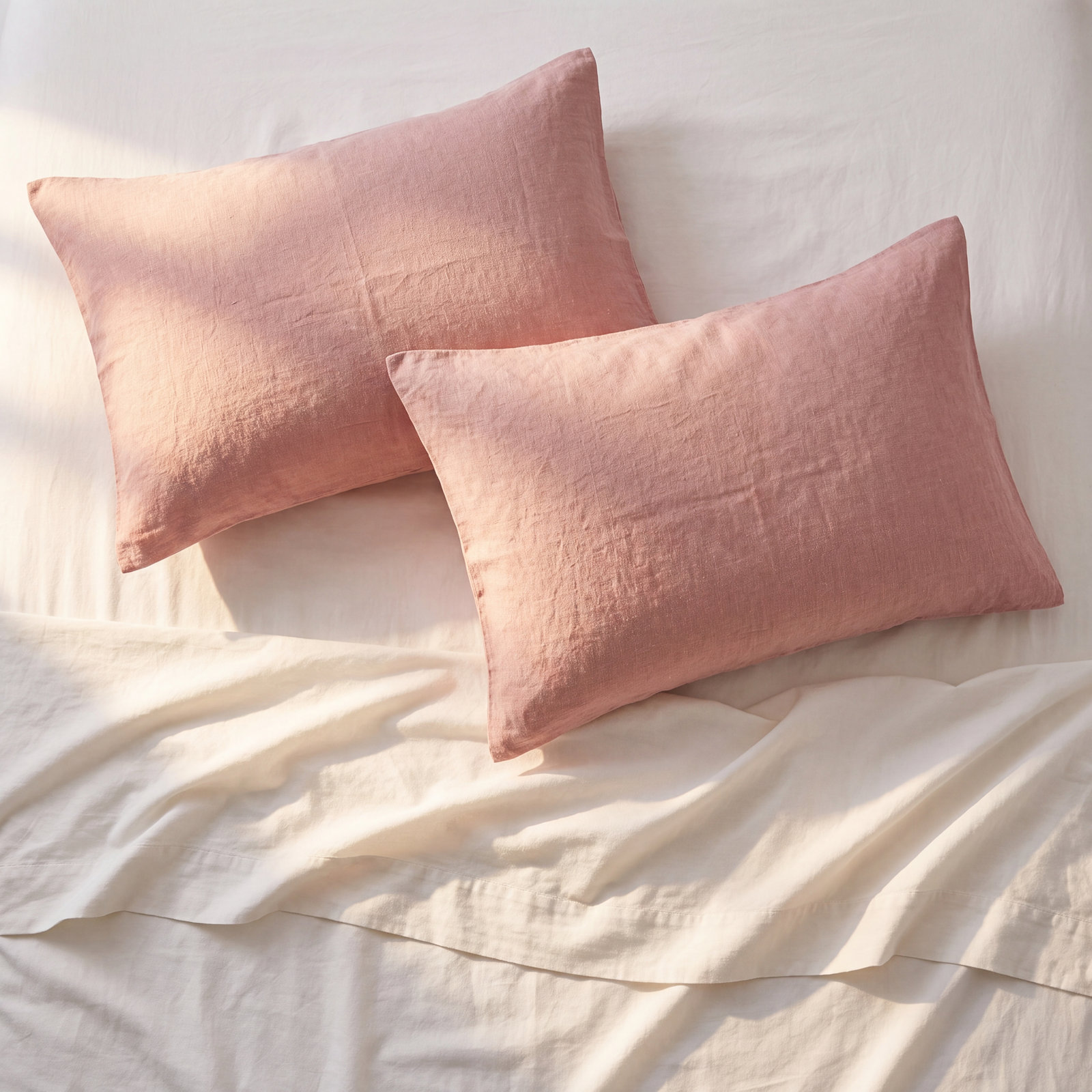 Linen Pillowcase, Standard Pillowcase, Clay