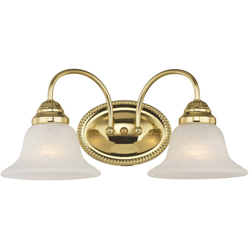 2 - Light Vanity Light, Dark Brown