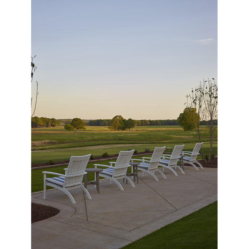 Club Aluminum Adirondack Chair, Mahogany, Cast Mist, Welt