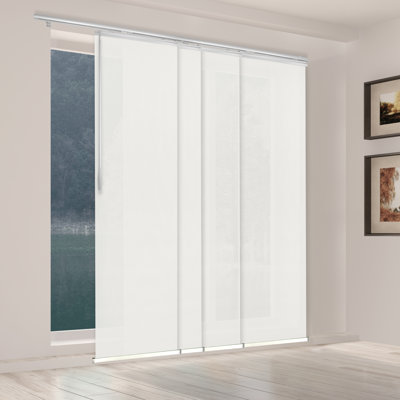 Semi-Sheer Satin Nickel Vertical Blind