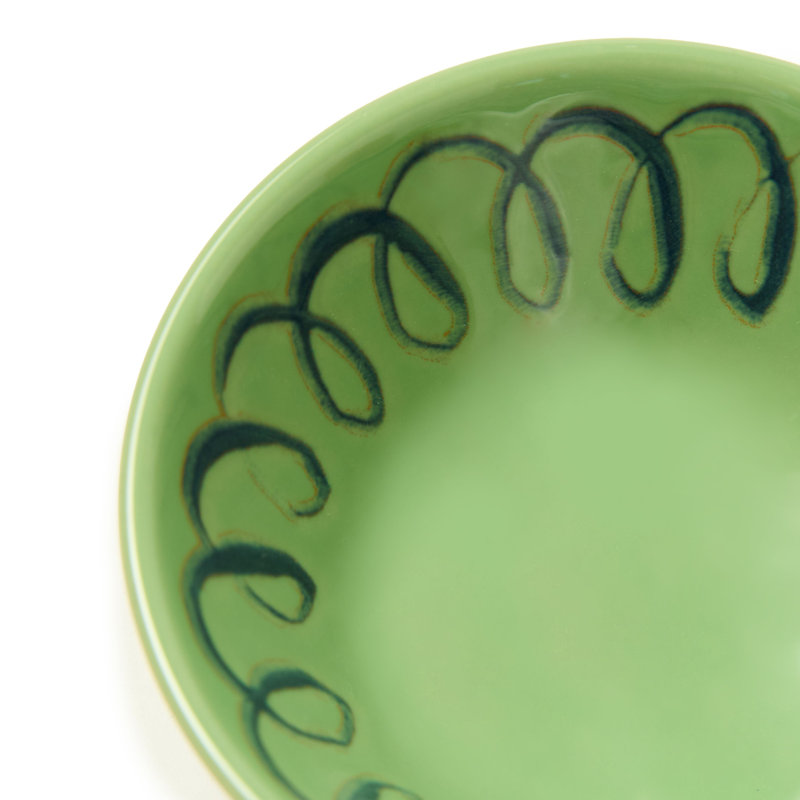 Amalfi Berry Bowl - Pink - 4.5", Green