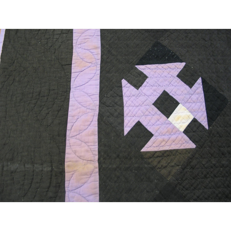 Antique Quilt American Knotted Rug
