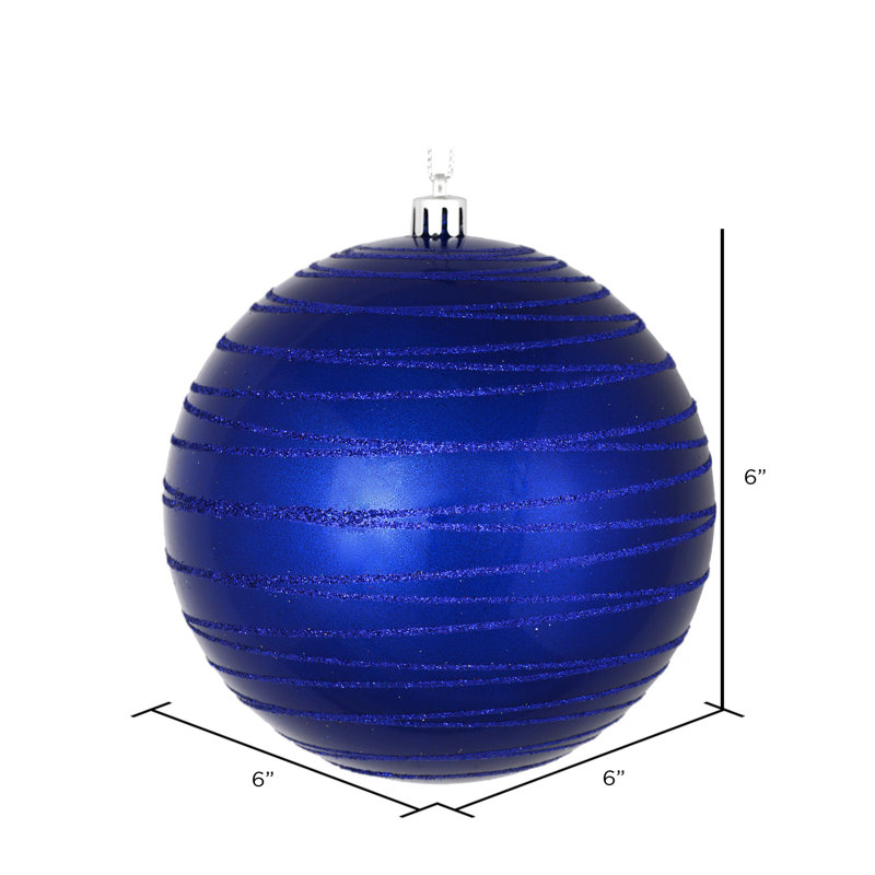 Ornement boule de bonbon, Bleu de cobalt