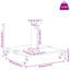 Base de parasol vidaXL noir 17,72 po x 17,72 po x 12,40 po