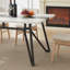 Grande table de salle à manger 70,9 po rectangulaire avec pieds réglables pour la cuisine, le salon et le bureau