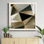 Toile encadrée de qualité supérieure Gold Polygon Wall II - prête à être accrochée-2081157415-2081157410