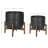 Delarosa 2-Piece Metal Pot Planter Set