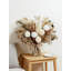 Arrangement de fleurs artificielles dans un vase avec de l'herbe de pampa séchée, centre de table floral rustique pour la maison et le bureau, décoration de table de ferme