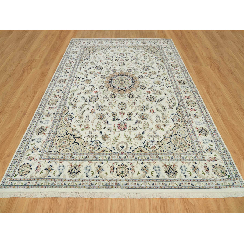 Tapis oriental rectangulaire en laine noué à la main 8 pi 8 po x 12 pi 1 po - MOA10290409