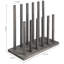 6 Pair Solid Wood Boot Storage