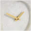 Analog Marble Quartz Tabletop Clock in White-1594676382