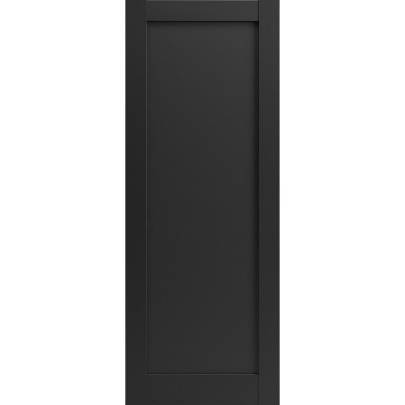 Panneau de porte de grange à dalle | Quadro 4111 noir mat | Portes intérieures robustes avec finition | Pochette coulissante