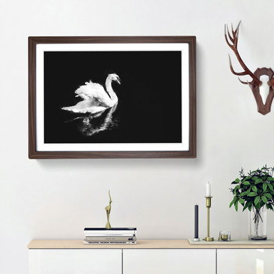 Swan - Picture Frame Painting Print