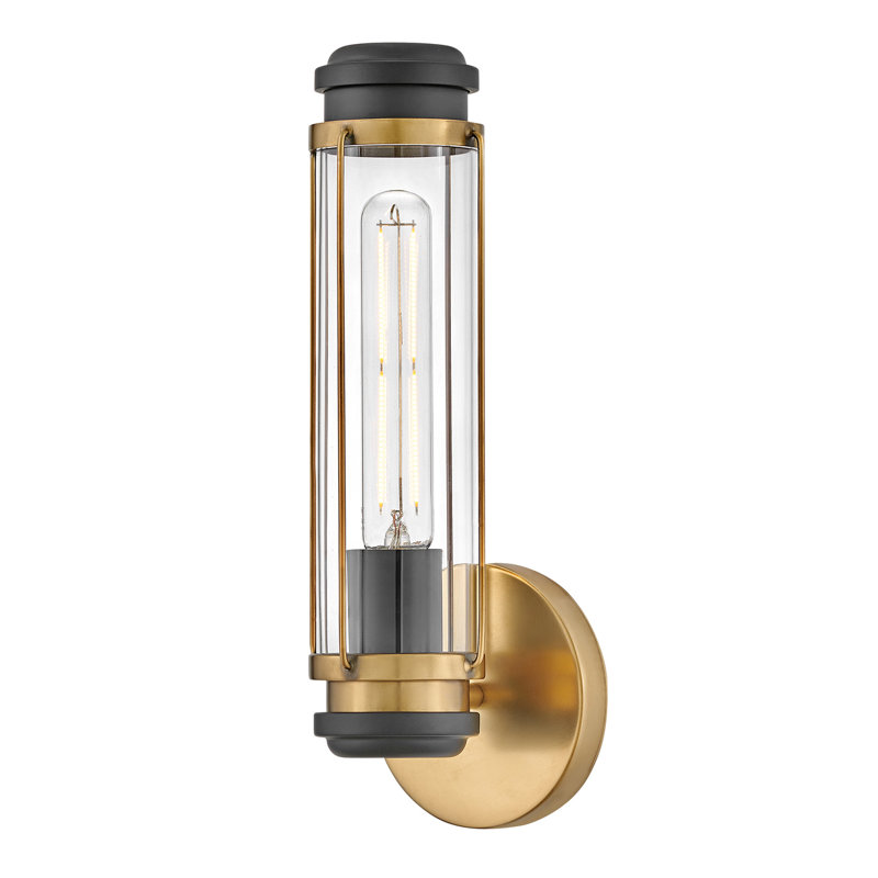 Masthead Single Light Bath Vanity Sconce, Heritage Brass