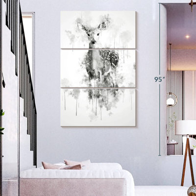 Brampt Deer Black And White
