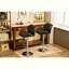 Ensemble de 2 tabourets de bar comptoir en similicuir et garniture cloutée-480397645